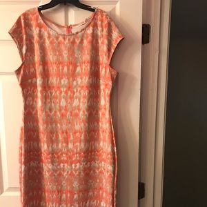 Misses  stretch midi length dress